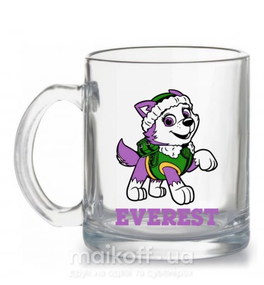 Чашка скляна Everest Прозорий фото