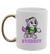 Чашка с цветной ручкой Everest Золото фото