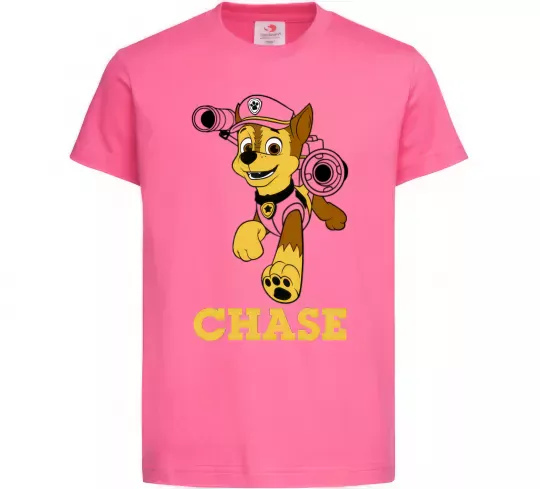 Дитяча футболка Chase Яскраво-рожевий фото