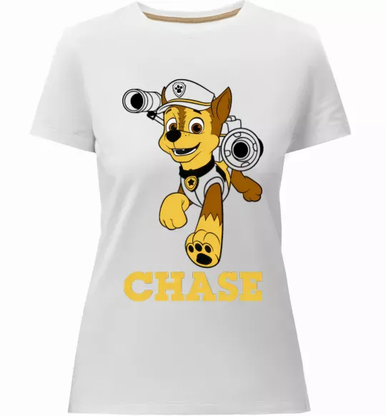 Жіноча преміум футболка Chase Білий фото