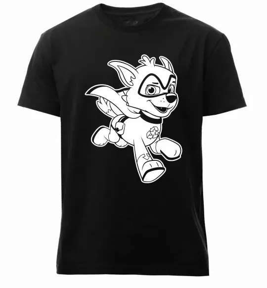 Чоловіча преміум футболка Супер Роккі Чорний фото