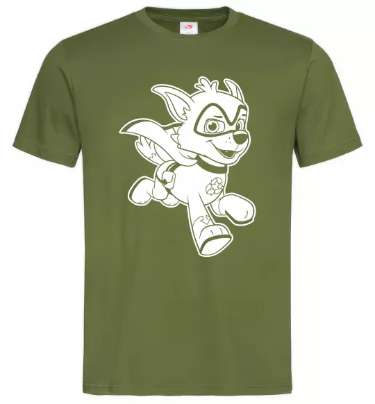 Чоловіча футболка Супер Роккі Оливковий фото