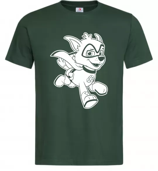 Чоловіча футболка Супер Роккі Темно-зелений фото