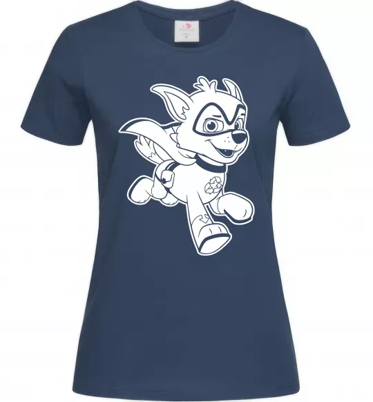 Жіноча футболка Супер Роккі Темно-синій фото