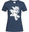 Жіноча футболка Супер Роккі Темно-синій фото