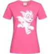 Жіноча футболка Супер Роккі Яскраво-рожевий фото