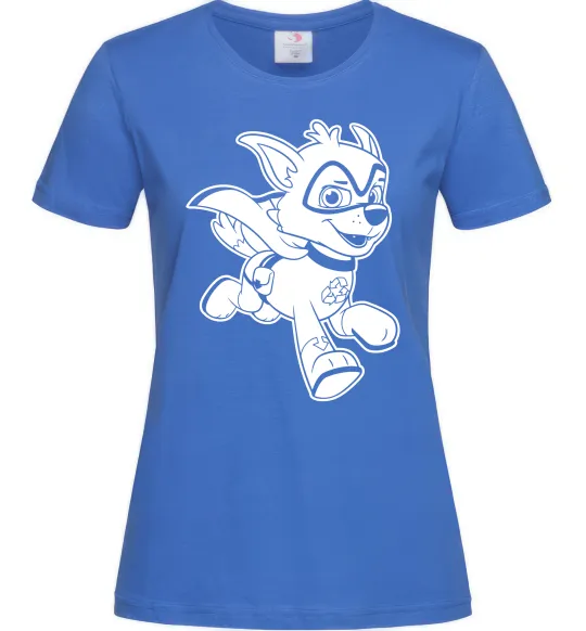 Жіноча футболка Супер Роккі Яскраво-синій фото