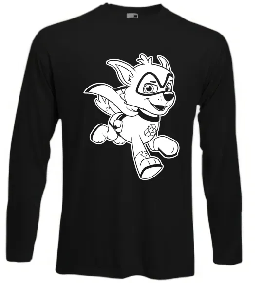 Лонгслив Супер Роккі Черный фото