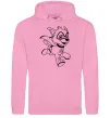 Чоловіча толстовка (худі) Супер Роккі Рожевий фото