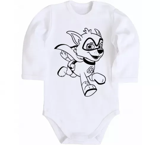 Дитячий бодік Супер Роккі Білий фото