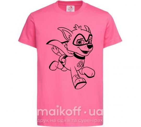 Дитяча футболка Супер Рокки Яскраво-рожевий фото