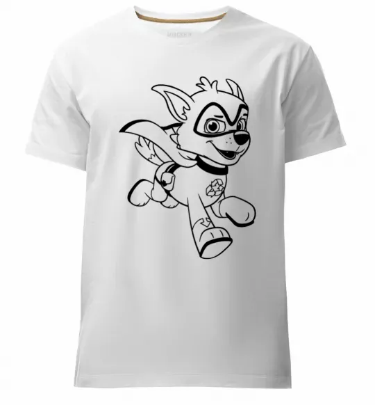 Чоловіча преміум футболка Супер Роккі Білий фото