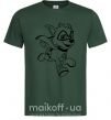 Мужская футболка Супер Рокки Темно-зеленый фото