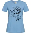 Жіноча футболка Супер Роккі Блакитний фото