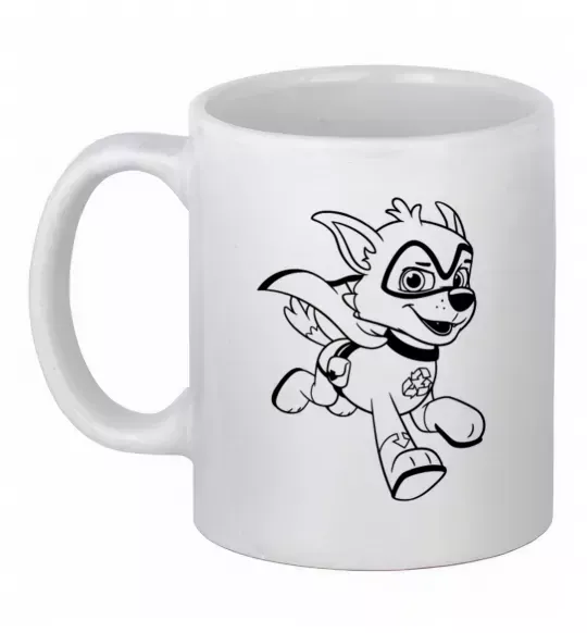 Чашка керамическая Супер Роккі Белый фото