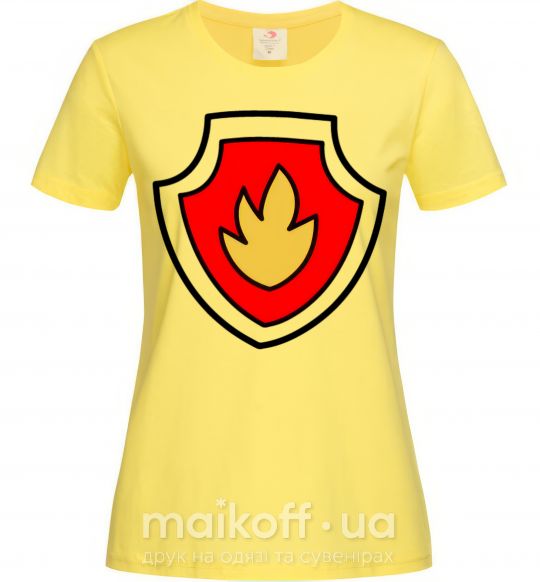 Женская футболка Значек Маршала Лимонный фото