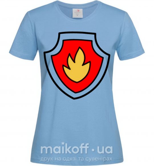 Женская футболка Значек Маршала Голубой фото