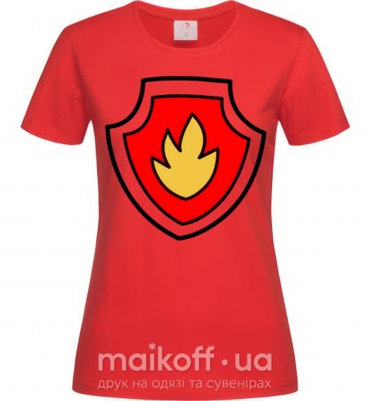 Женская футболка Значек Маршала Красный фото