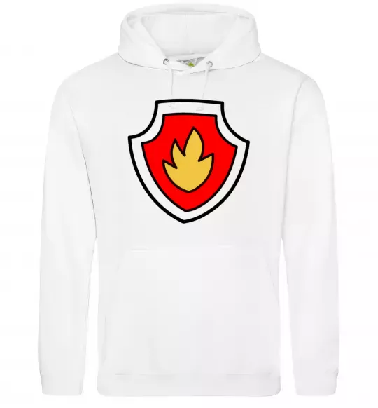 Мужская толстовка (худи) Значок Маршала Белый фото