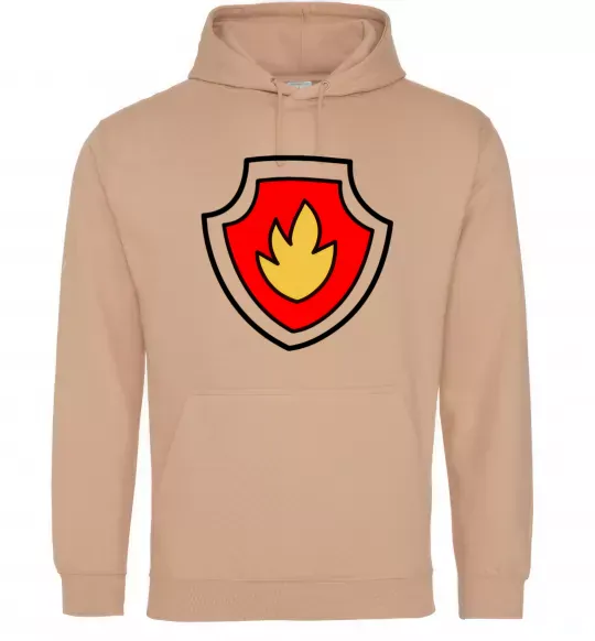 Мужская толстовка (худи) Значок Маршала Песочный фото