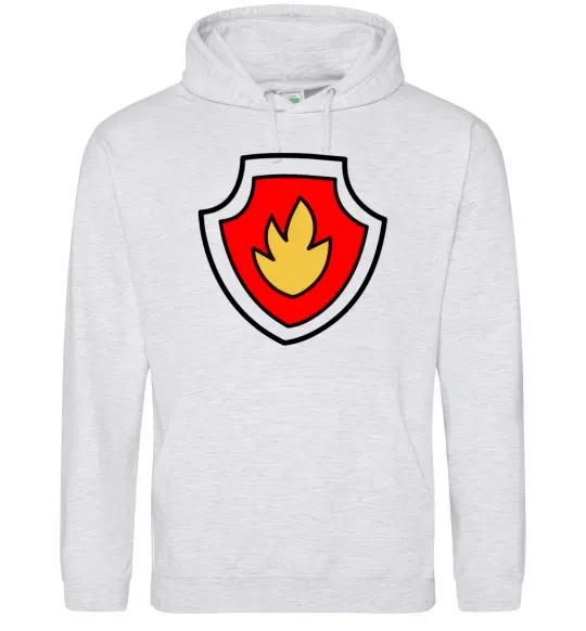 Женская толстовка (худи) Значок Маршала Серый меланж фото