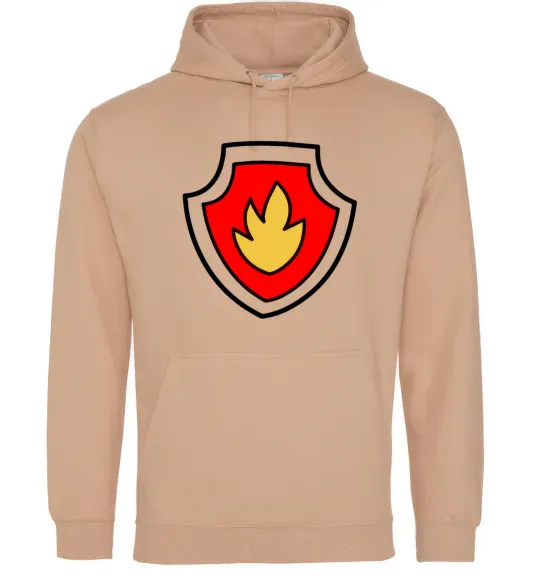 Женская толстовка (худи) Значок Маршала Песочный фото