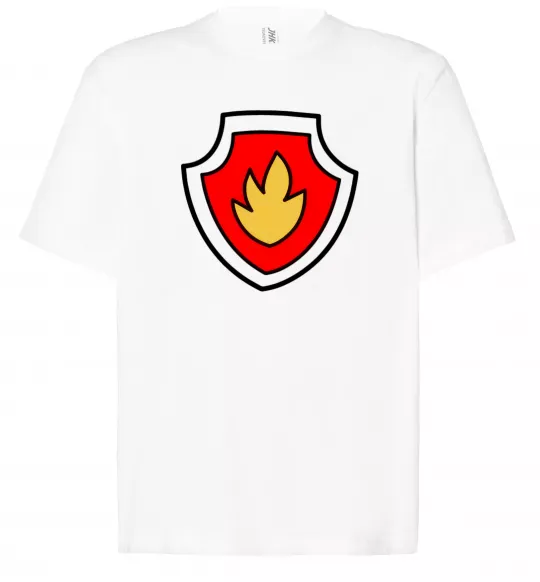 Футболка Оверсайз Значок Маршала Білий фото