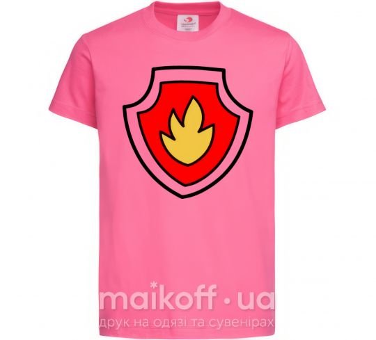 Детская футболка Значек Маршала Ярко-розовый фото