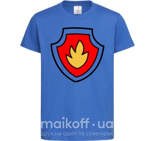 Детская футболка Значек Маршала Ярко-синий фото
