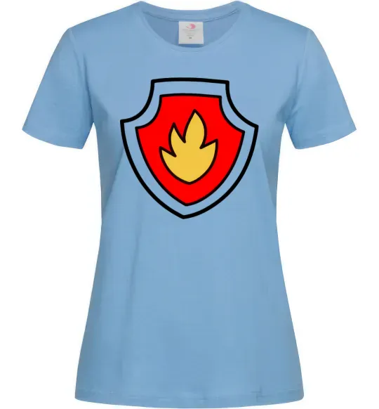 Женская футболка Значок Маршала Голубой фото