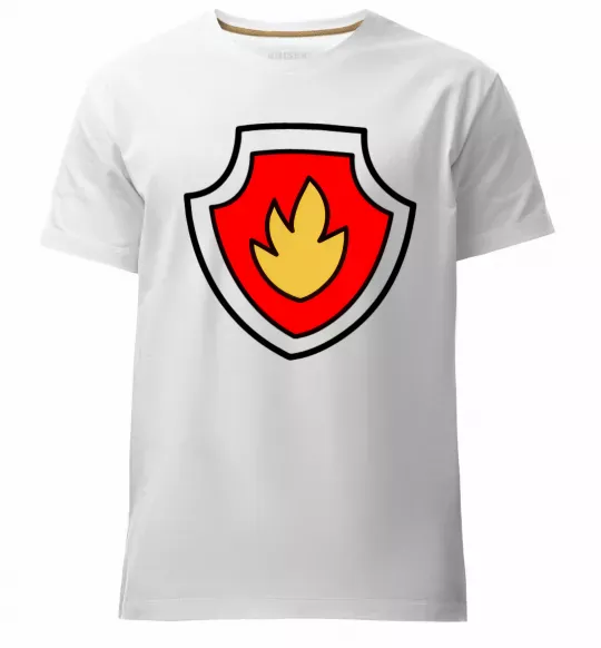 Чоловіча преміум футболка Значок Маршала Білий фото