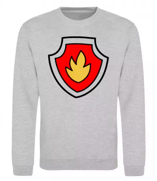 Свитшот Значок Маршала Серый меланж фото