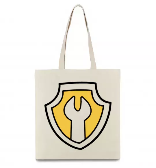 Еко-сумка Значок Раббл Бежевий фото