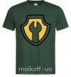 Мужская футболка Значек Крепыша Темно-зеленый фото
