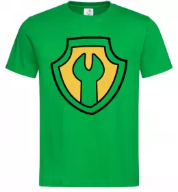 Мужская футболка Значок Раббл Зеленый фото