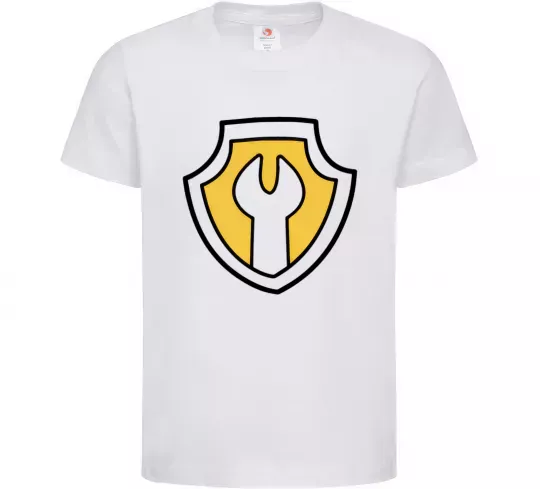 Дитяча футболка Значок Раббл Білий фото