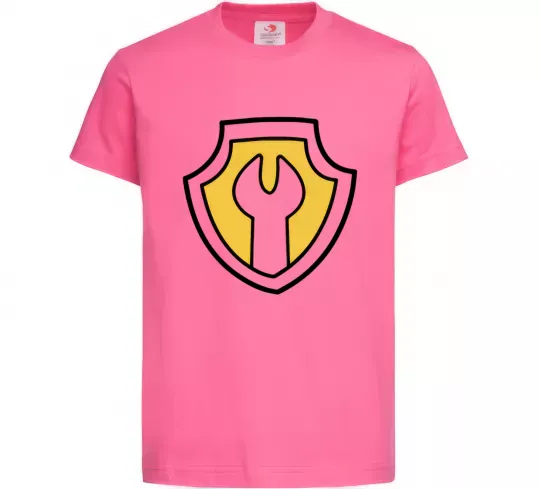 Дитяча футболка Значок Раббл Яскраво-рожевий фото