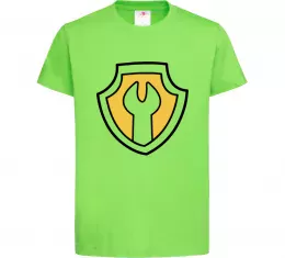 Дитяча футболка Значок Раббл Лаймовий фото