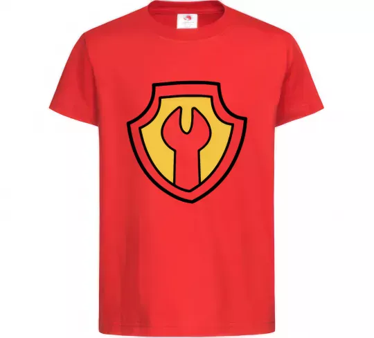 Дитяча футболка Значок Раббл Червоний фото