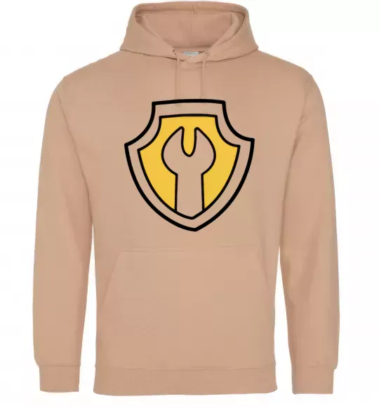 Жіноча толстовка (худі) Значок Раббл Пісочний фото