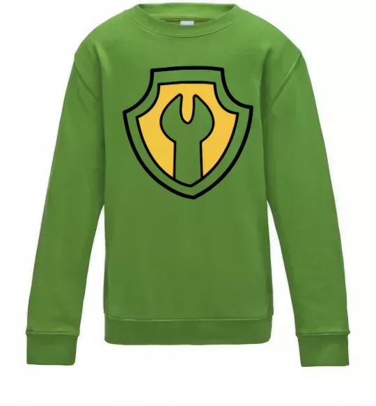Детский Свитшот Значок Раббл Лаймовый фото