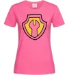 Жіноча футболка Значок Раббл Яскраво-рожевий Жіноча футболка Значок Раббл Яскраво-рожевий фото