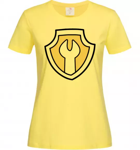 Жіноча футболка Значок Раббл Лимонний фото