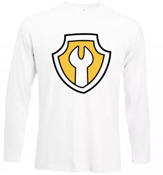 Лонгслів Значок Раббл Білий фото