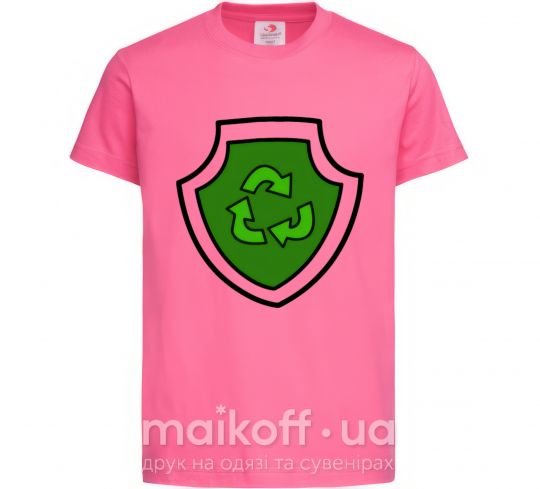 Детская футболка Значек Рокки Ярко-розовый фото