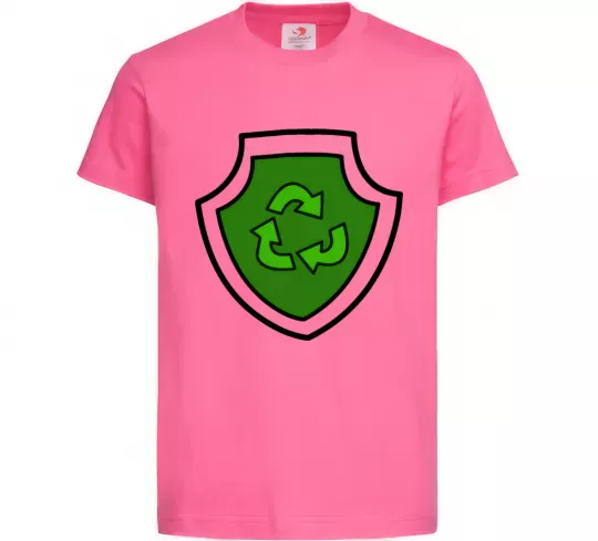 Дитяча футболка Значок Роккі Яскраво-рожевий фото