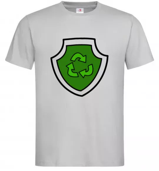 Мужская футболка Значок Роккі Серый фото