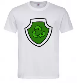 Мужская футболка Значок Роккі Белый фото