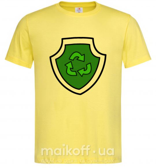 Мужская футболка Значек Рокки Лимонный фото