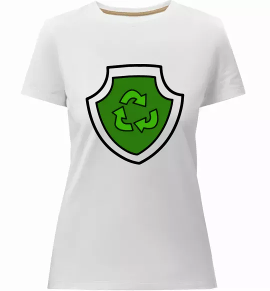 Жіноча преміум футболка Значок Роккі Білий фото